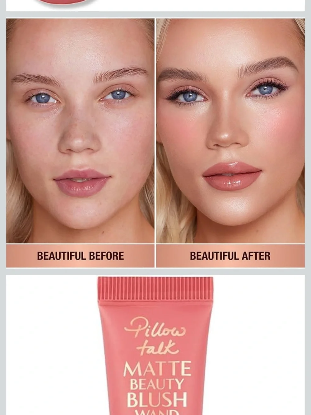 Charlotte Tilbury Pillow Talk Matte Beauty Blush Wand - Nude Pink